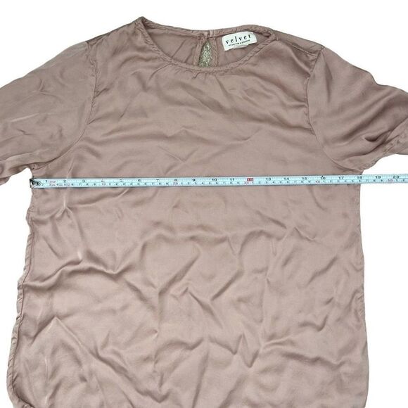 Anthropologie Velvet by Graham and Spencer Two Piece Blouse and Pants Set Sz S - Picture 6 of 13